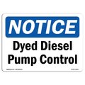 Signmission Safety Sign, OSHA Notice, 18" Height, 24" Width, Dyed Diesel Pump Control Sign, Landscape OS-NS-D-1824-L-11604